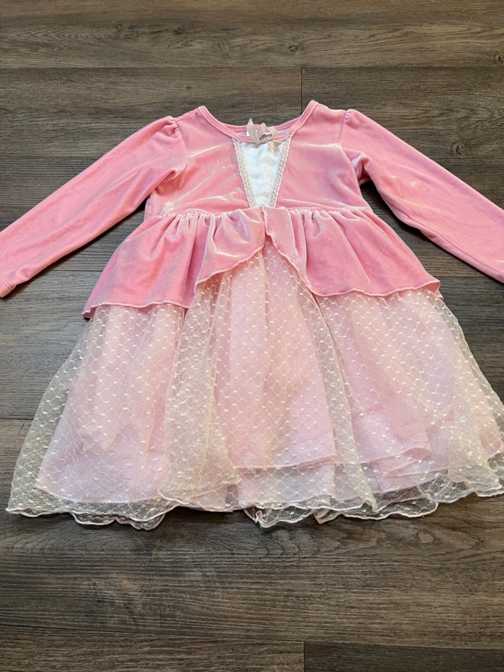Old Navy Pink Velvet & Tulle Princess Dress